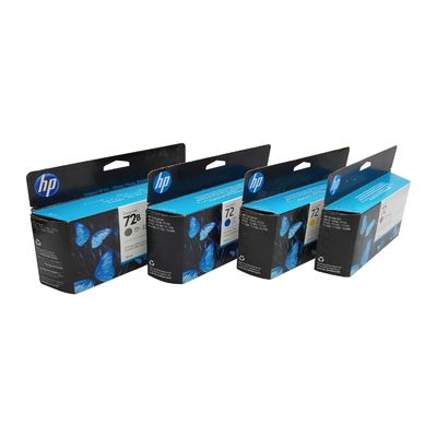 Máy xăng mực gốc cho HP 72 T770 T790 T795 T610 T620 T1100 T1120 T1200 T1300 T2300 Sáu màu C9370A C9371A C9372A C9373A C9374A C9403A 130ml