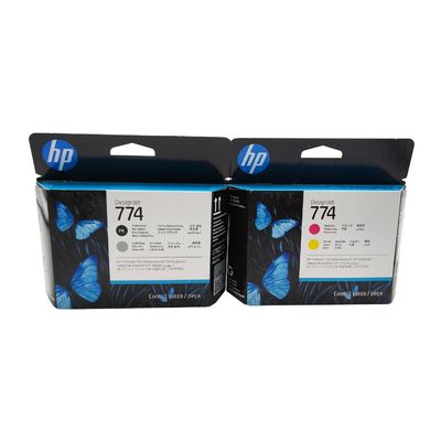 Đầu in mới gốc cho HP 774 P2V99A Magent và màu vàng P2W00A Hình ảnh Đen và Xanh nhạt P2W01A Matte Black and Cyan Producer Printer